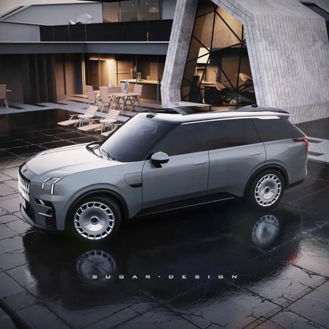 领克PHEV旗舰SUV——L946进行秘密测试-有驾